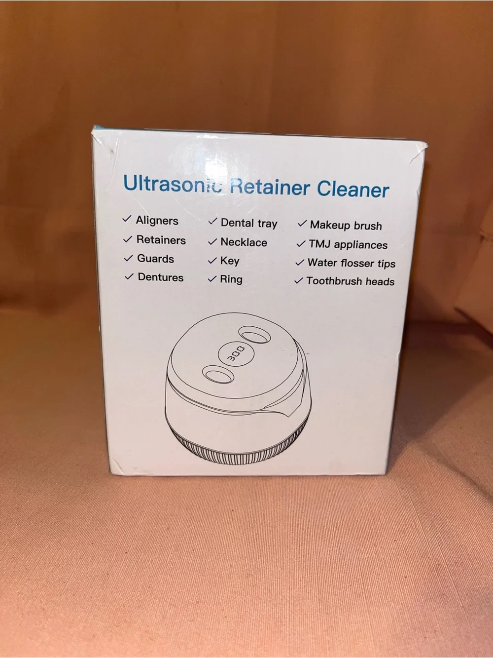 Ultrasonic Retainer Cleaner - White